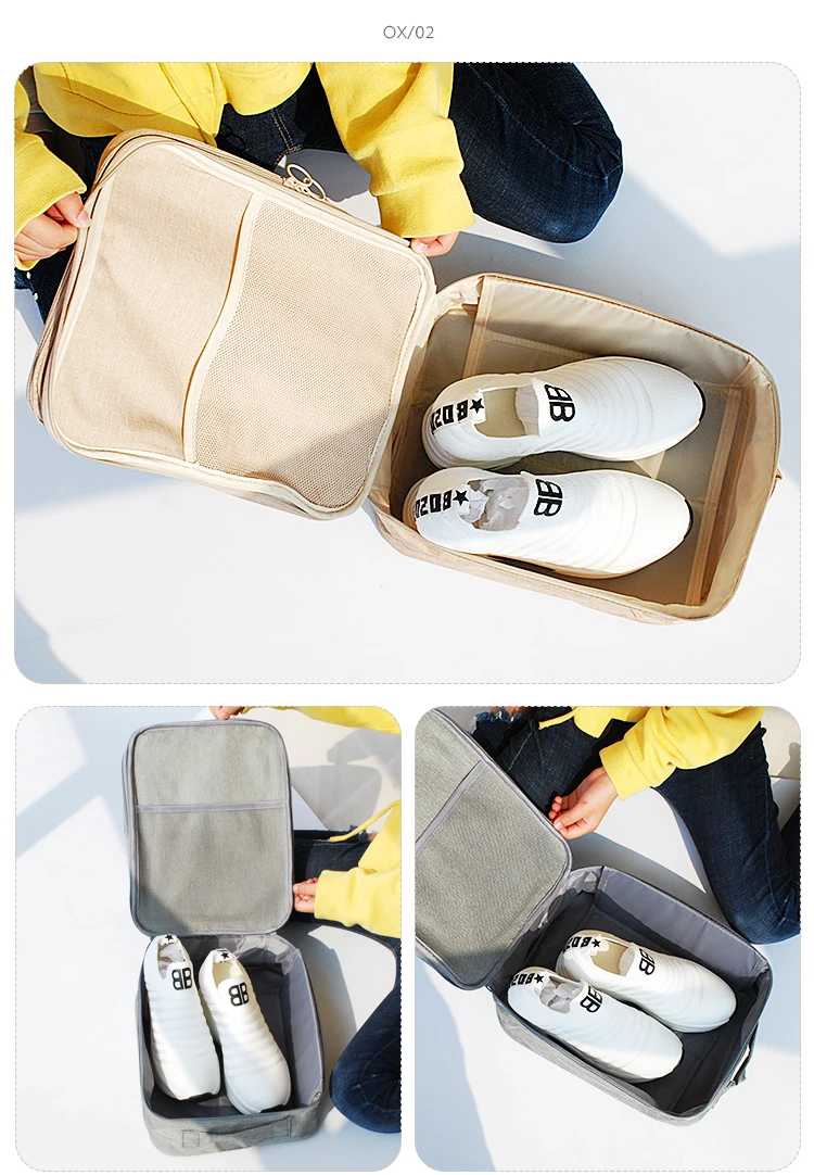 Переносные дорожные сумки для обуви, сумка для небольших предметов, Защитный дышащий чемодан, тележка-органайзер, коробка, аксессуары