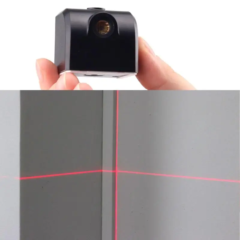 Dreamestone Мини-Красный лазерный уровень, инфракрасный измеритель, фиксирующий магнит, светодиодный индикатор горизонтальных лазеров, портативный измерительный инструмент для уровня