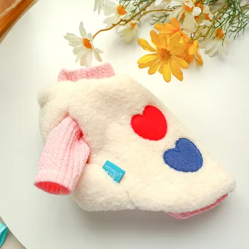 

Winter Dog Clothes Rainbow Vest Pets Outfits Warm Clothes for Small Dogs Cat Costumes Coat Jacket Puppy Sweater Dogs DTT