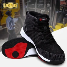 LARNMERN/Мужская защитная обувь со стальным носком, не разбивающийся светильник, рабочая обувь, светоотражающие строительные защитные ботинки, устойчивые к проколу