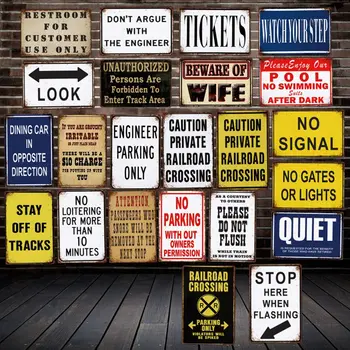 

[ WellCraft ] Beware of Wifi TICKETS NO Parking Metal Plaque Wall Posters Vintage Painting Custom Signs Decor LT-2005