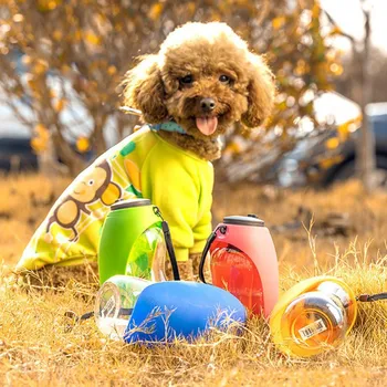 

Pet Drinking Water Bottle Outdoor Leakproof Portable Foldable Dog Water Bottle Food Grade Plastic Drinking Bottle
