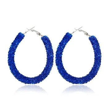 

Vintage Korean Big Earrings for Women Female Fashion Gold Cubic zirconia Studs Earring Geometric earings Jewelry 2020