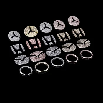 

Top 20 pcs Steering wheel car logo rhinestone decoration diamond painting Car decoration car accessories Automotive interior