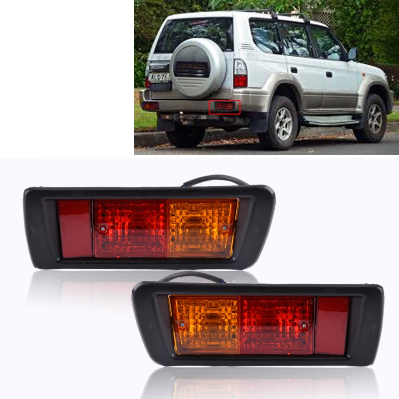CAPQX 2 шт. задние противотуманные светильник хвост тумана для LAND CRUISER PRADO LC90 3400 FJ90 FJ95