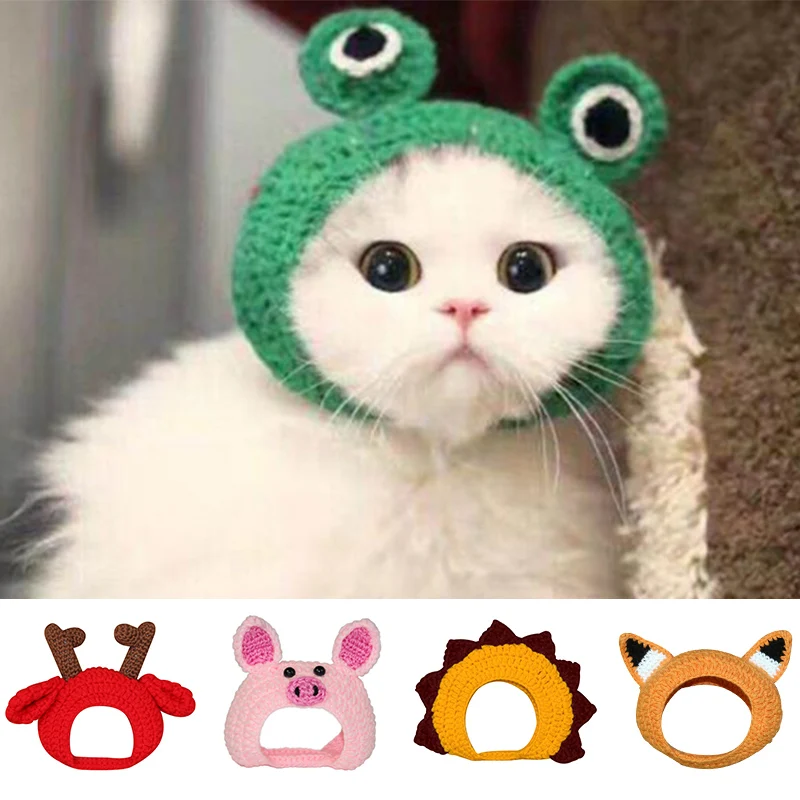 Mano de punto sombreros de mascota con forma de dibujos animados Gato caliente gorro para perro Festival Fiesta accesorios OCT998|Accesorios para gatos| - AliExpress - Selección de productos extraños para animales con Aliexpress