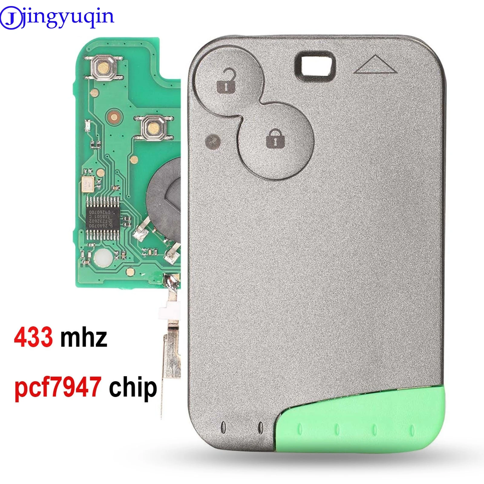 Jingyuqin 433 MHz Pcf7947 Chip 2 Bot o Remoto Cart o Inteligente Chave jingyuqin-433-mhz-pcf7947-chip-2-bot-o-remoto-cart-o-inteligente-chave