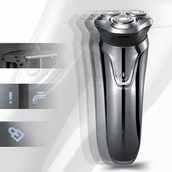 

USB Fast Charging Smart Electric Shaver 3D Smart Triple Blade Floating Razor Dry Wet Shaving Machine Men Washable Beard Trimmer