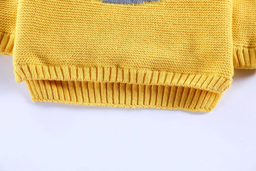 Детский свитер для маленьких девочек с рисунком из мультфильма; плюшевый свитер; вязаная одежда; теплый базовый свитер; вязаная одежда для отдыха
