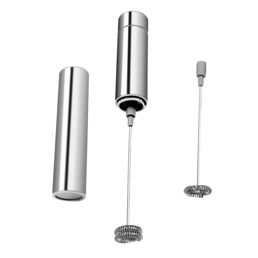 Electric Battery Powered Whisk Coffee Milk Mixer Stirrer Frother Egg Beater