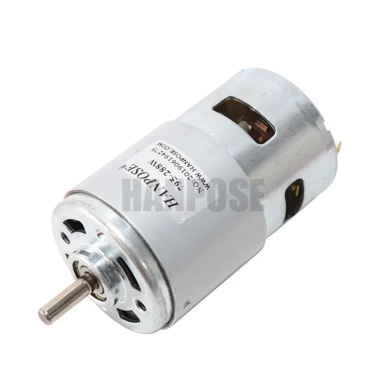 Прочный 775 795 895 мотор 3000-12000 об/мин Мотор щетки dc моторы rs 775 двигатель для газонокосилки с двумя шариковыми подшипниками