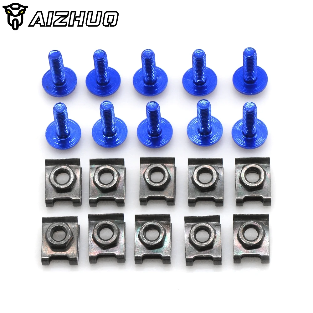 

M6 Motorcycle Fairing Bolts Screw Body Fasteners Clip Screws Nuts For Yamaha R1 R6 R3 FZ1 FZ6 FZ16 R125 XJ6 TMAX XMAX N MAX