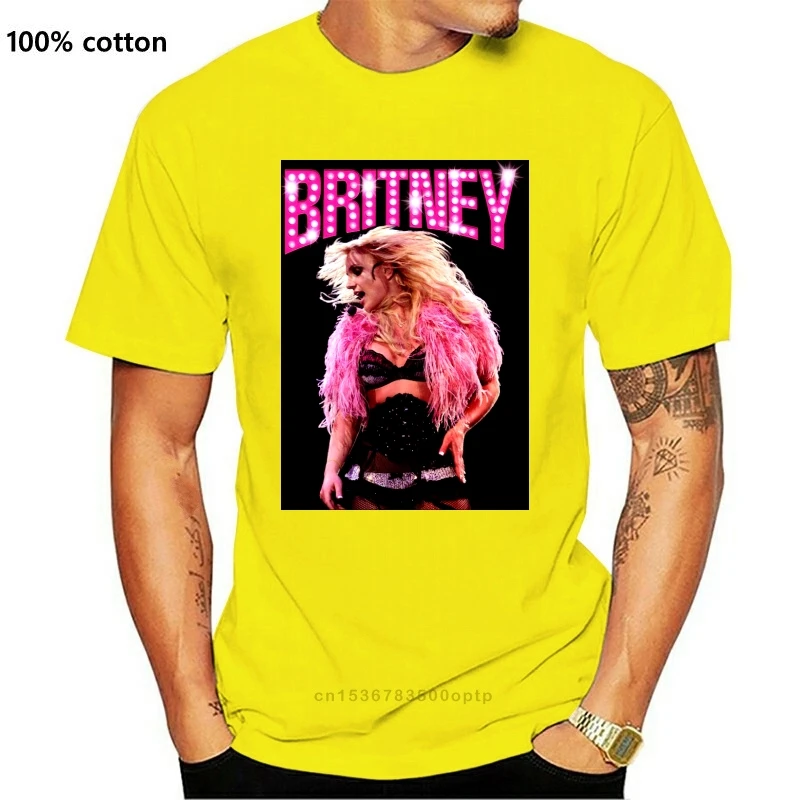Britney Spears Piece Of Me Tour Logo Black T Shirt Unisex Man Size |