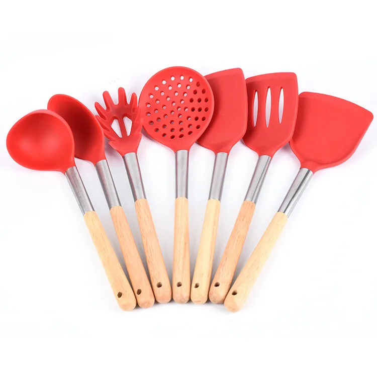 

Silicone Cooking Utensils Set Non-Stick Spatula Shovel kitchen gadgets spoon set cocina accesorios de cocina utensilios