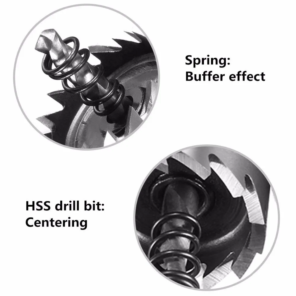 5 шт. 16-30 мм HSS Сверло отверстие Набор пил из нержавеющей высокоскоростной стали металлический сплав
