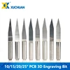 10pcs 10/15/20/25 Degrees PCB Engraving Bit V Shap Tip End Mill Tungsten Carbide PCB 3D Milling Cutter ► Photo 1/6