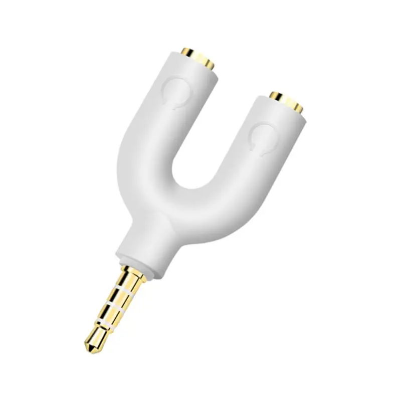 

Random Delivery Headphone Adapter Cable Computer Cable Pair 3.5mm Audio Adapter 1/2 Splitter For Portable Mobile Phone