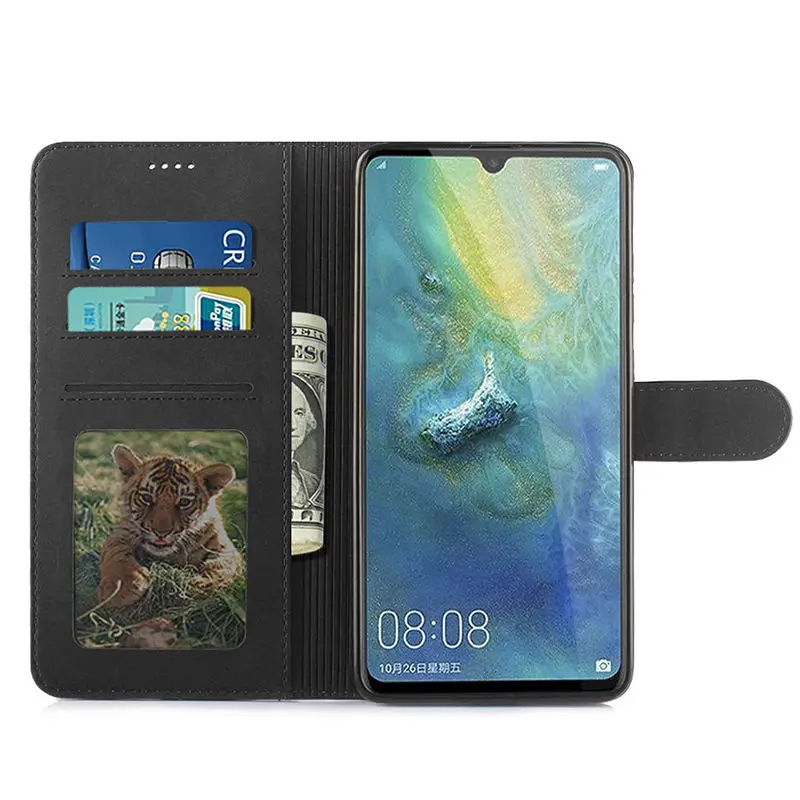 Чехол книжка с откидной крышкой для huawei mate 20 роскошный кожаный чехол кошелек в
