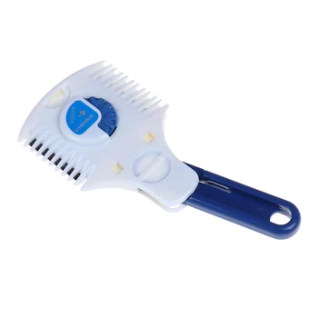 

Hair Trimmer Cutter Razor Comb Calibration Blade Razor Styling White&Blue Hair Cutting Remover Unisex Manual Clipper