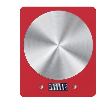 

11Lb/5Kg Electronic Digital Kitchen Cooking Food Scale with LCD Display,Slim Design,for Home,Kitchen,Christmas Gift-Red