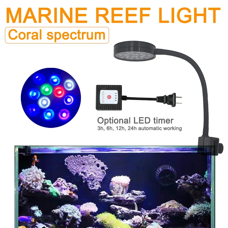 Sandalen onvergeeflijk ingenieur Reef Coral Aquarium Led Grow Light | Led Lamp Coral Marine Aquarium - Coral Reef  Led - Aliexpress