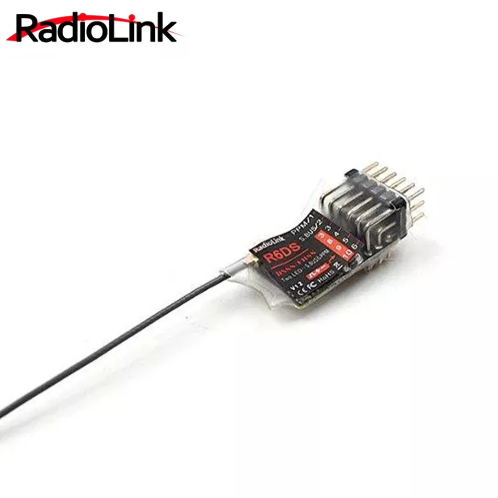 Rádio r6ds receptor 2.4g 6ch ppm pwm sbus saída compatível para at9 at9s at10 at10ii transmissor