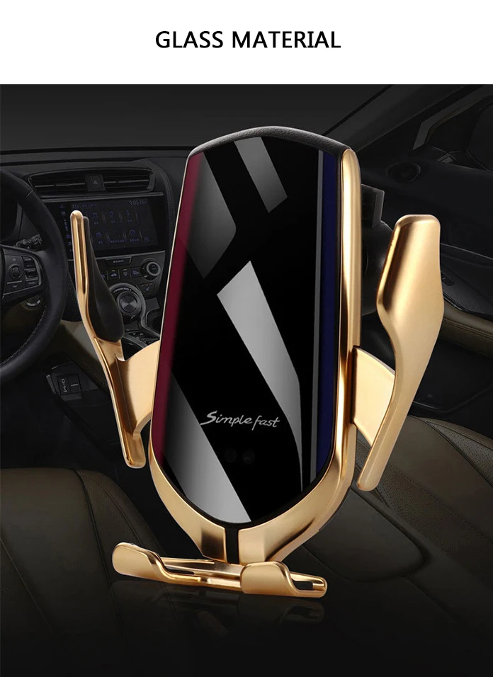 New Intelligent Full-automatic Vehicle-borne Wireless Infrared Induction Vehicle Wireless USB Mobile Charger Automotive Parts Charging Equipment
