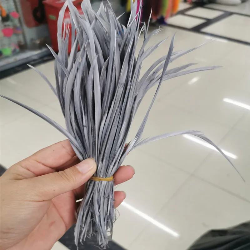 Wholesale20-100pcs/лот одноцветные тонкие мягкие перья индейки Марабу Промытые гусиные пуховые перья для Свадебные украшения своими руками