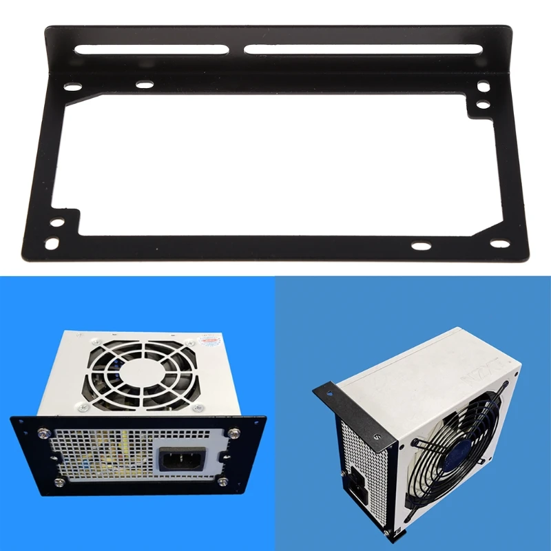 Desktop Computer Chassis Large Power to Small Power Supply Conversion Bracket SFX Fixed Frame Bezel with 8 Screws