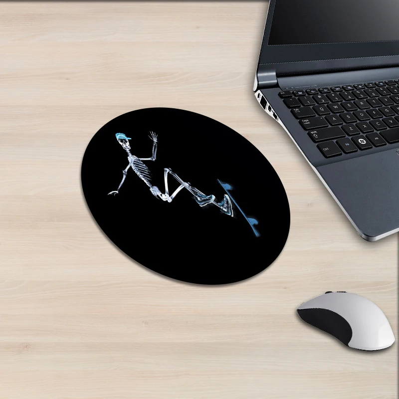 XGZ круглый коврик для мыши X-ray Imaging Effect человеческий жонглирующий коврик для мыши для верховой езды спортивная серия стальной рычаг оружие стол резиновый коврик hdшаблон