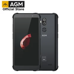 Смартфон AGM X3 в совместном производстве с JBL, официальный смартфон 5,99 дюйма, 4G, 8 Гб + 64 Гб, SDM845, Android 8.1, IP68 водонепроницаемый мобильный телефон, ...