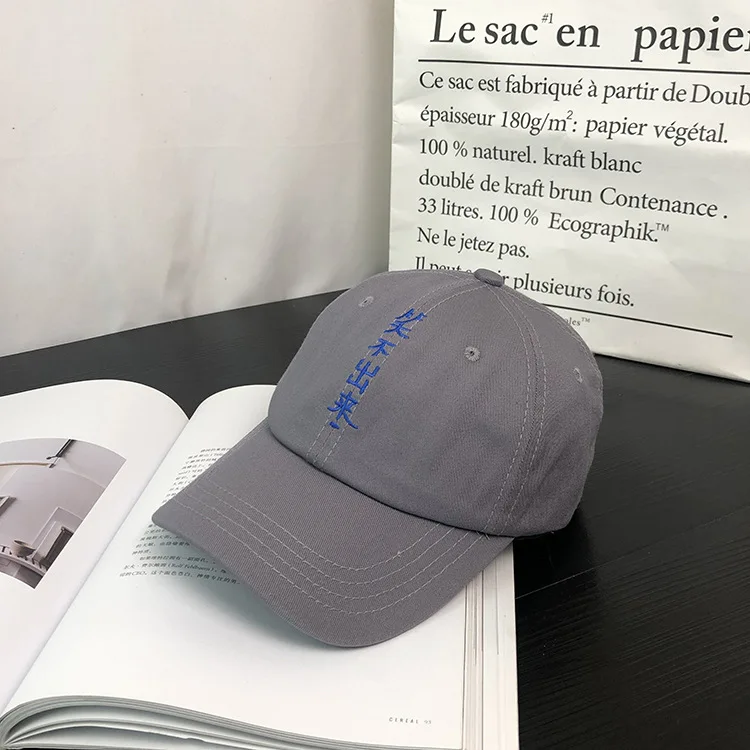 Мужская/Женская бейсбольная Кепка snapback вышивка грузовик папа Кепка Регулируемая летняя японская Корейская простота шапки пара сплошной цвет