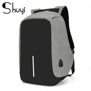 

Men's bag anti-theft backpack 15.6-inch laptop bag Mochila men's backpack canvas rucksack large capacity school backpack