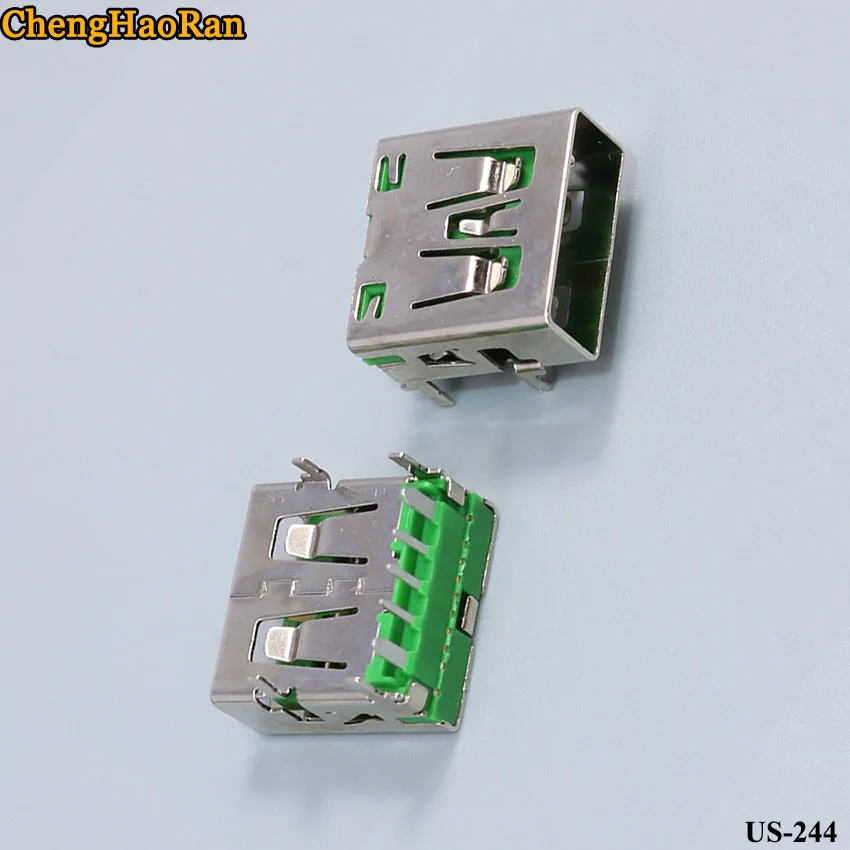 ChengHaoRan 50 шт. 5A высокая сила тока USB Женская база 90 градусов Быстрая Зарядка разъем