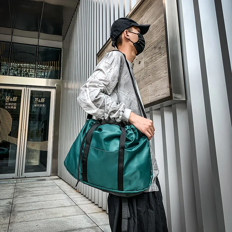 

Lightweight Fashion Shoulder Bag Large Capacity Tide Ride Korean-style Shoulder Bag Unisex COUPLE'S Leisure Bag Practical Nylon