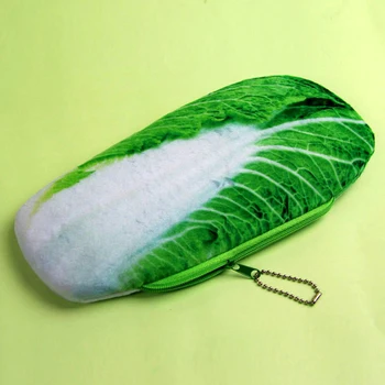 

HOT Cute 3D Printing Simulation Vegetable Pattern Bag Make Up Bag Coin Bag Pencil Case Plush Bag