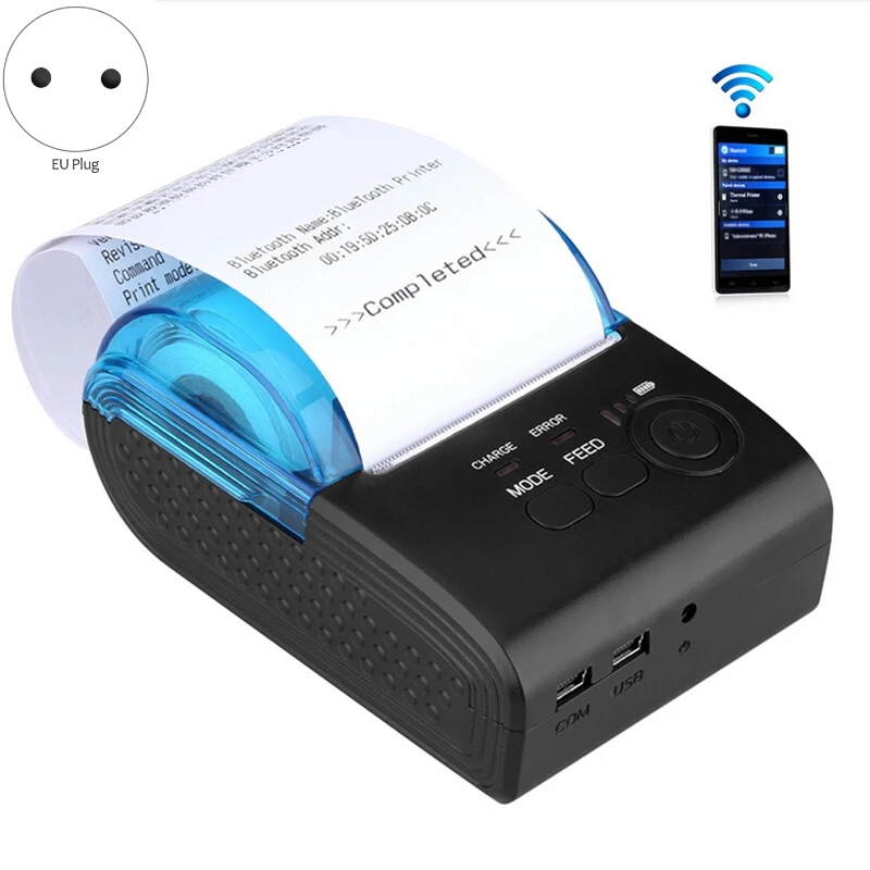 HOT-58mm Bluetooth Термальный чековый принтер порт чековый принтер pos-принтер портативный Bluetooth принтер билетный принтер Android IO