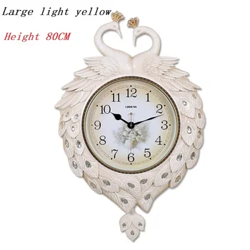 

Large Retro Wall Clock Wall Watch Quartz Pow Patrol Restaurant Mute Swing Pendulum Clock Wandklok Home Decor W