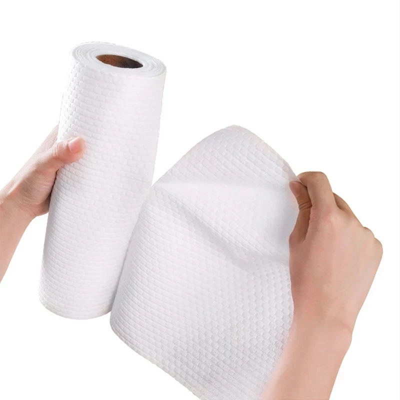 Kitchen Wet And Dry Cleaning Degreaser Paper Disposable Dishcloth Towel Cleanning Tools Accessories Washable Lazy Rags Portable