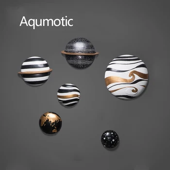 

Aqumotic Earth Planet Space Decoration Children's Room Wall Decoration Creative 3D Aerospace Hobby Astronaut Wall Hanging
