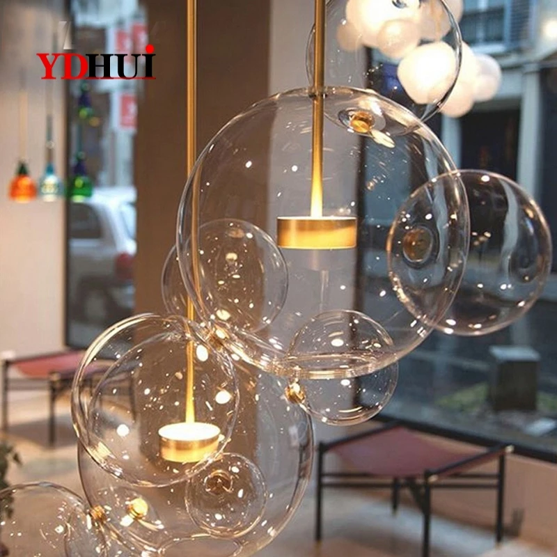 

Creative Personality Magic Bean Bubble Molecular Glass Chandelier