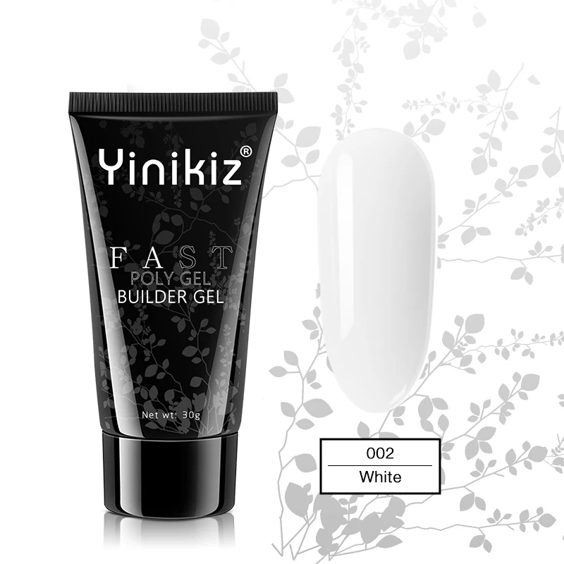 Yinikiz продукт 30 г УФ-гель, акриловый полигель, 6 цветов, камуфляжный гель, УФ-лак для ногтей - Цвет: 002