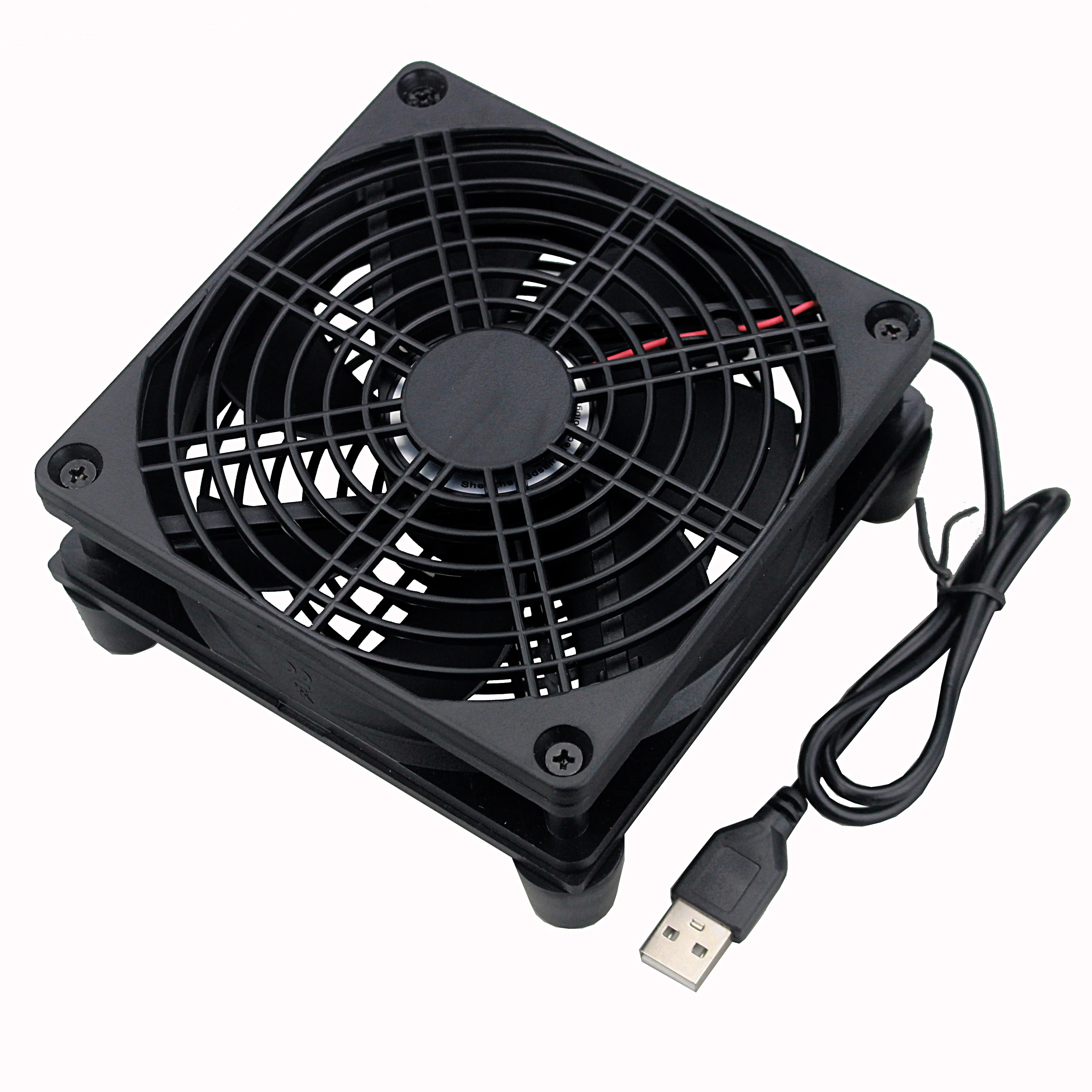 Gdstime Roteador Ventilador de Refrigeração dc 5v Usb 80 mm 92 mm 120 mm 140 mm Faça Você Mesmo Ventilador de Caixa de tv sem Fio com Controlador Usb & Ventilador de Computador Portátil Net de Proteção - Imagem 2