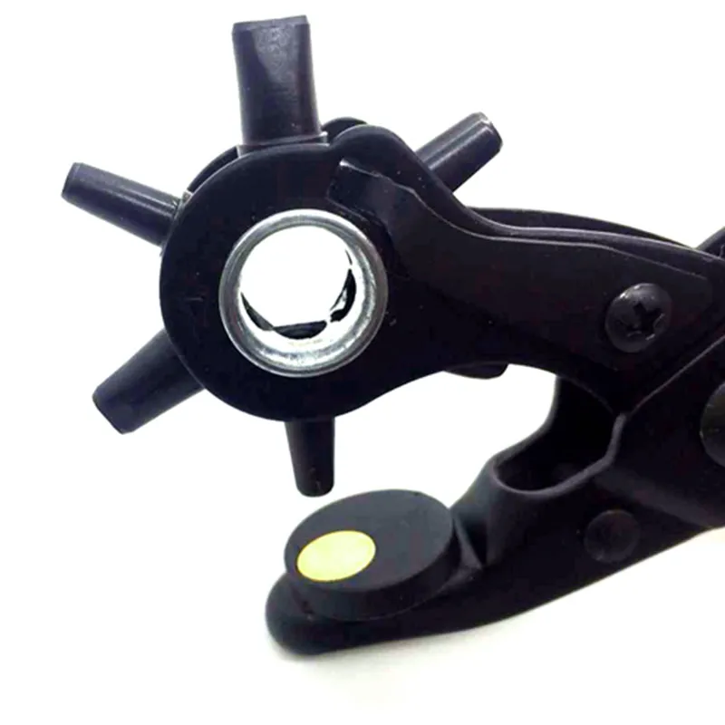 

New Heavy Duty Strap Leather Hole Punch Hand Plier Belt Punch Revolving DIY Tools OCT998