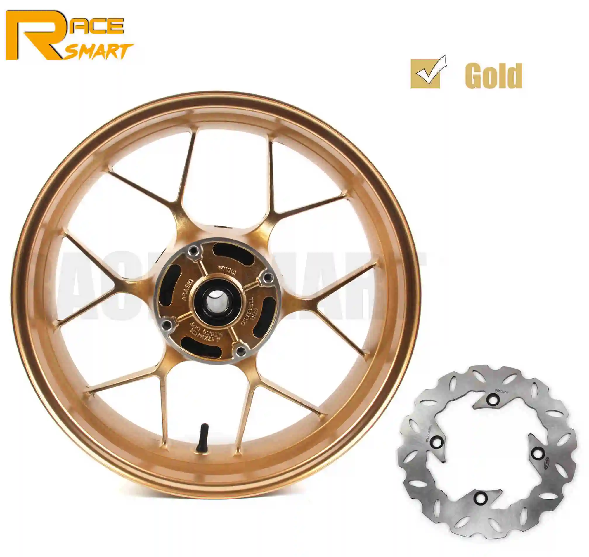 Gold wheel rim Обод колеса мотоцикла для Honda CBR600RR 2007- обода заднего колеса мотоцикла диски CBR 600RR 2013 - Цвет: Gold wheel rim
