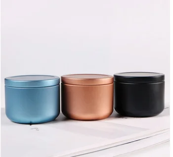 

Aromatherapy Candle Material Candle Cup Pearlescent Tinplate Candle Container Empty Candle jar