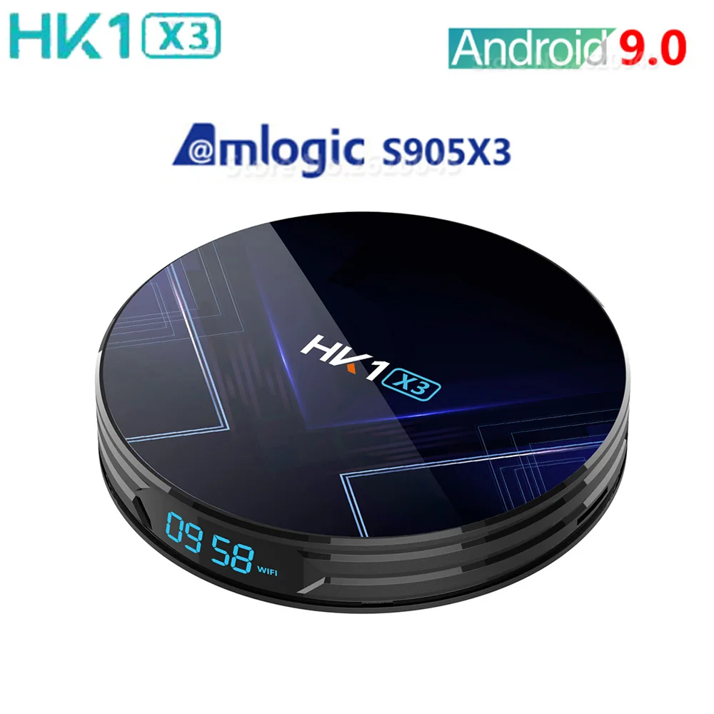 HK1 X3 Смарт ТВ приставка Android 9,0 Amlogic S905X3 4 ГБ 32 ГБ 2,4G 5G Wifi приставка 1000M LAN BT4.0 4K HD медиаплеер vs HK1 MAX