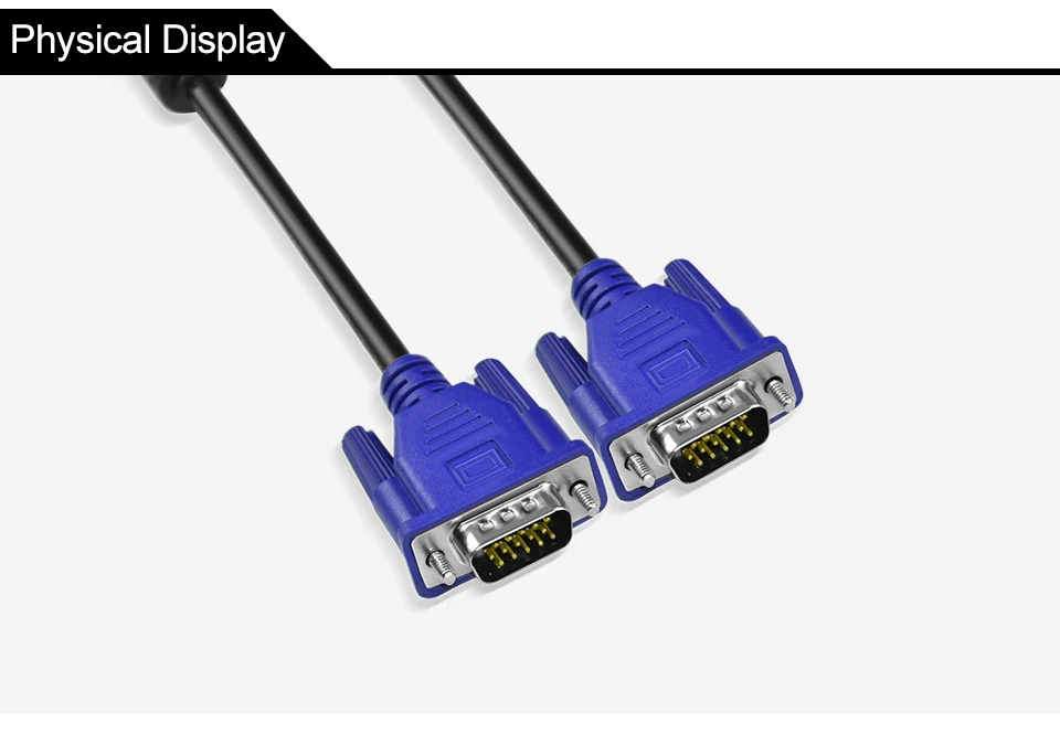 1080P VGA к VGA компьютерный монитор Удлинительный Кабель VGA кабель HD 15 Pin штырь, кабель медная проволока для портативных ПК