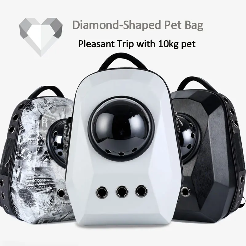 

diamond transparent transport carrying cat bag breathable bubble astronaut travel big space capsule dog pet carrier cat pouch