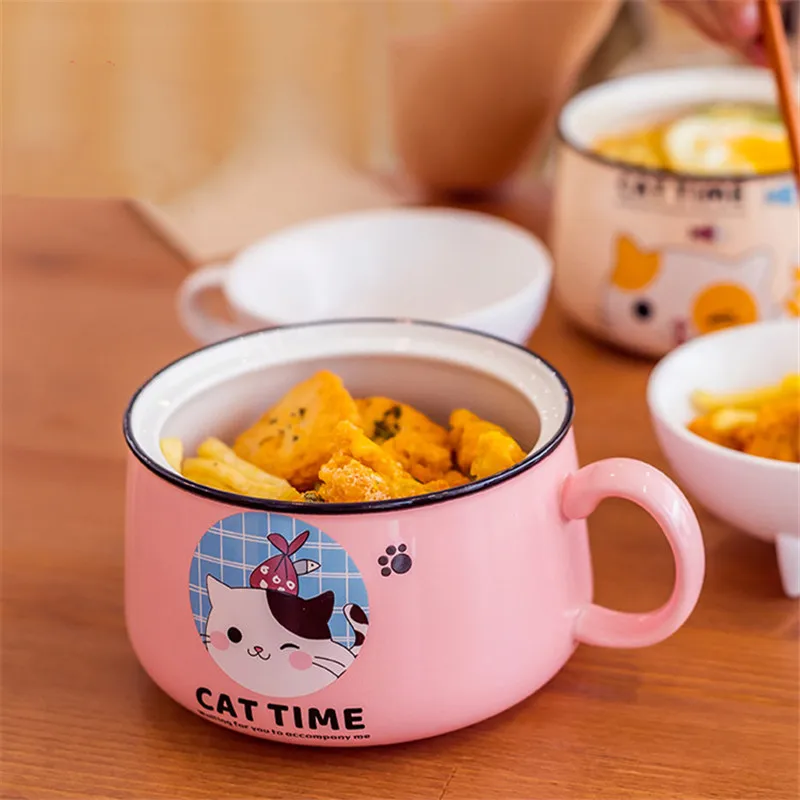 Kawaii Neko Cat Japanese Style Ceramic Bowl - Limited Edition